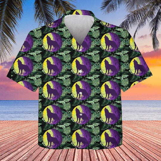 Howling wolf in the moon cool Kids Hawaiians