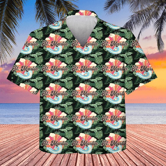 Saint Martin Caribbean Retro Kids Hawaiians
