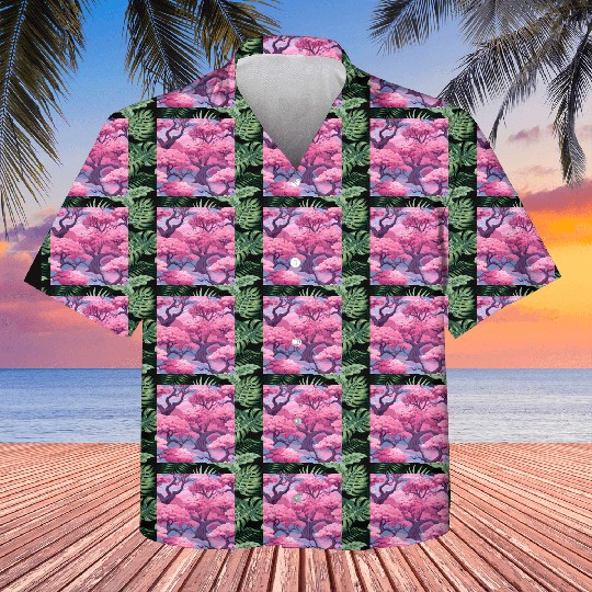 Anime Euphoria: Fantasy Cherry Blossom Dreamscape Kids Hawaiians