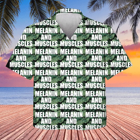 Melanin And Muscles Black Is Beautiful Workout Gym Kids Hawaiians