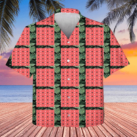 pink polka dots pattern design Kids Hawaiians