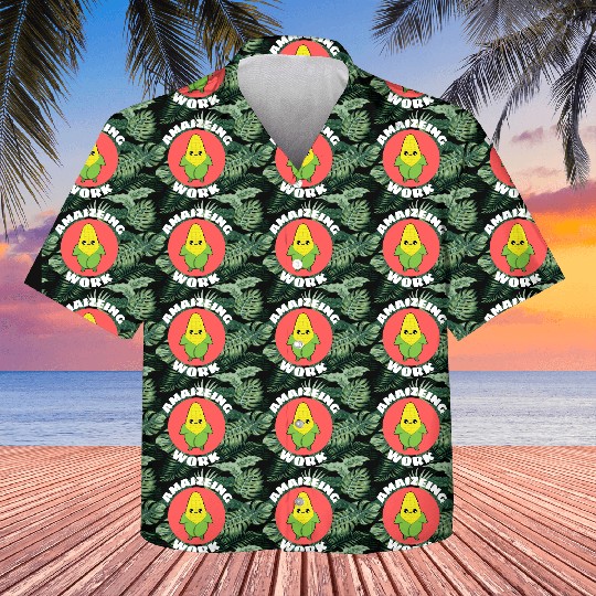 Amaizeing Work Plant Pun Kids Hawaiians