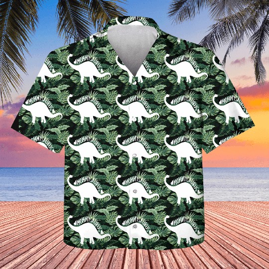 Mothers Day Mommysaurus Dinosaur Kids Hawaiians