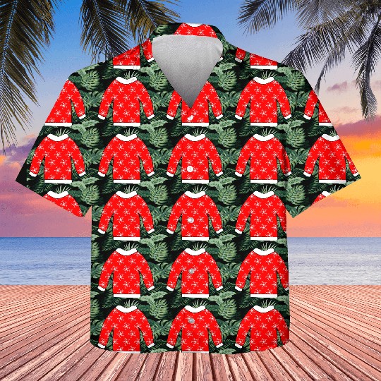 Sweater White Snowflakes Kids Hawaiians