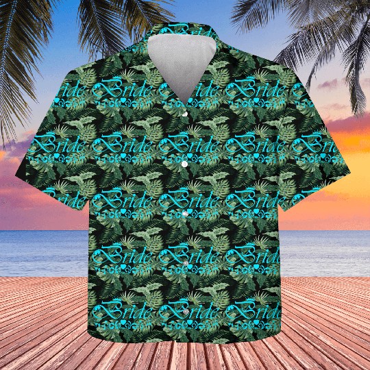Bride Bachelorette Party Blue Kids Hawaiians