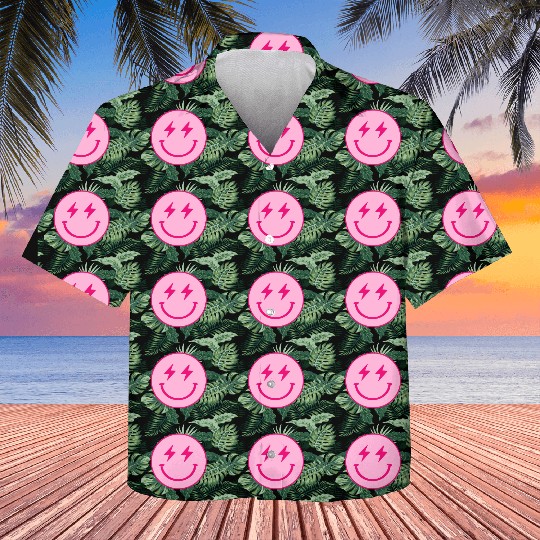 light pink face lightning bolt eyes Kids Hawaiians