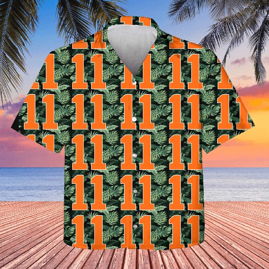 Number 2 Sports Orange Kids Hawaiians