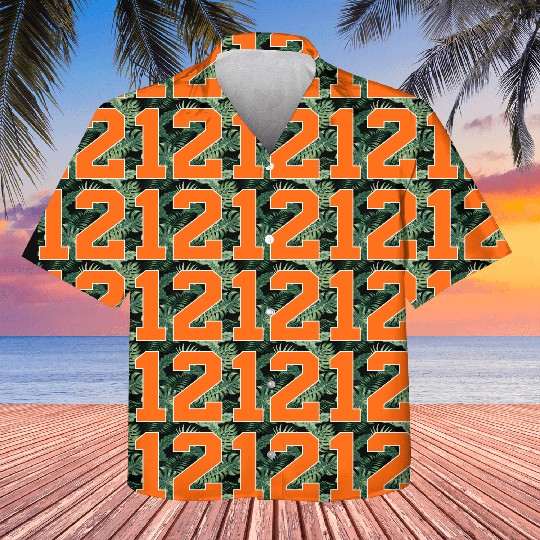 Number 12 Sports Orange Kids Hawaiians