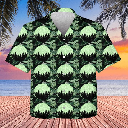 Green Forest Mandala Pacific Northwest Kids Hawaiians