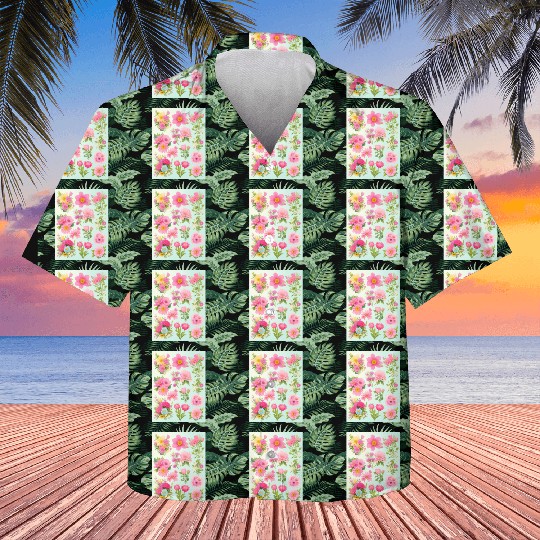 Iris and Indigo Spring Flowers Kids Hawaiians
