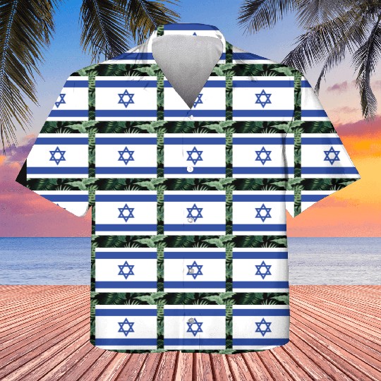 Israeli Flag with Star of David Design Kids Hawaiians