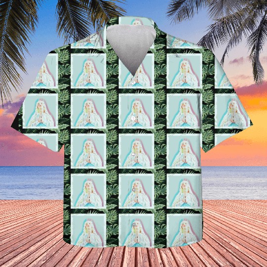 Virgin Mary Praying Kids Hawaiians