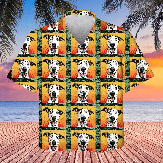 Whippet Face Dog lovers Kids Hawaiians