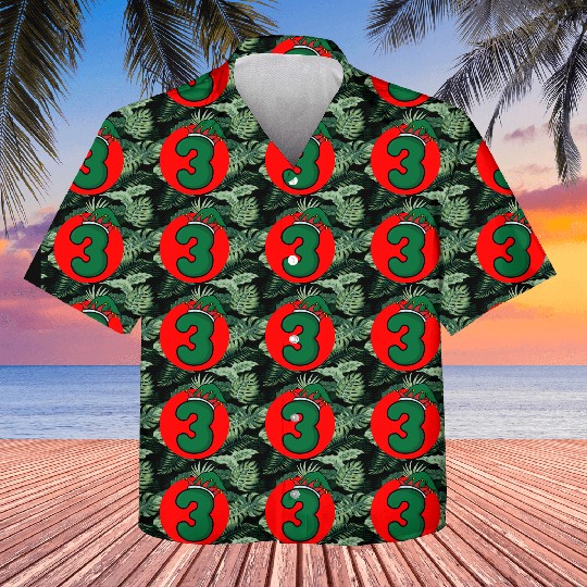 Age 3 Happy Birthday Kid - Third Xmas Number Kids Hawaiians