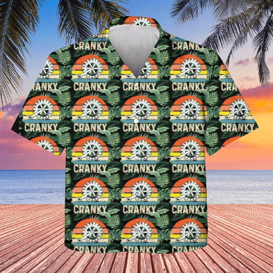 Cranky Vintage Sun funny Bicycle Lovers Kids Hawaiians