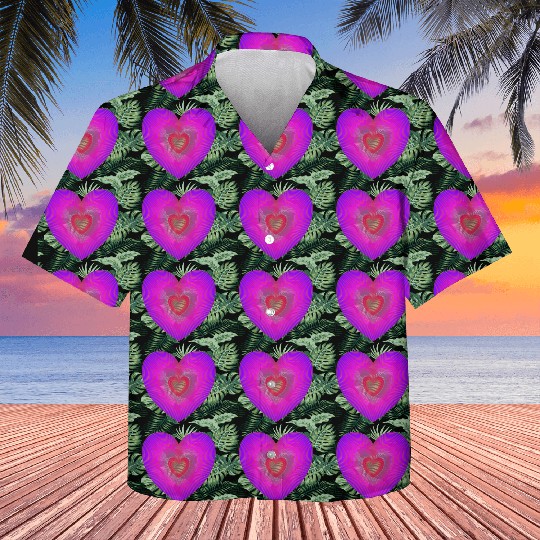 Purple Heart Beating Kids Hawaiians