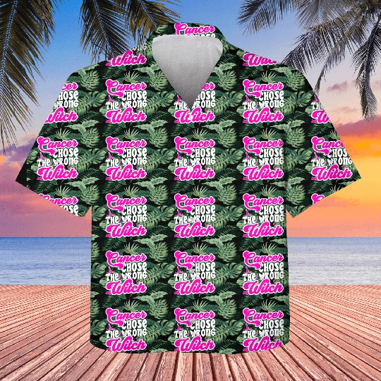Cancer Chose The Wrong Witch Breast Cancer Cute Kids Hawaiians