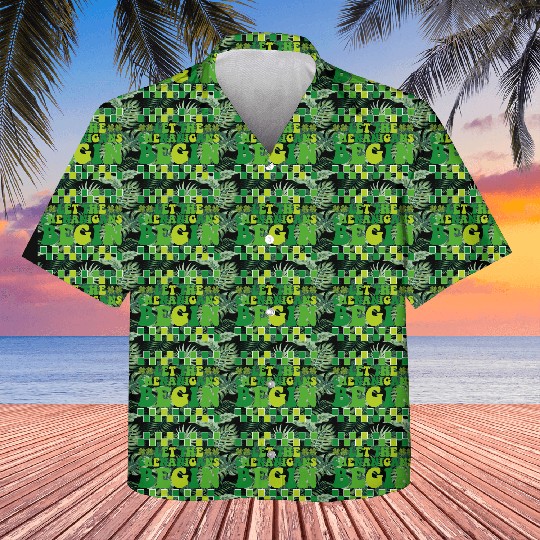Let The Shenanigans Begin Irish Groovy Retro Kids Hawaiians