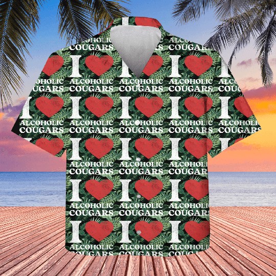 I Love Alcoholic Cougars Kids Hawaiians