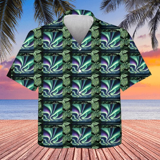 ultra realistic northern lights Kids Hawaiians