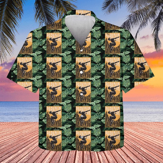 Parkour Freerunner Retro Themed Gift Kids Hawaiians