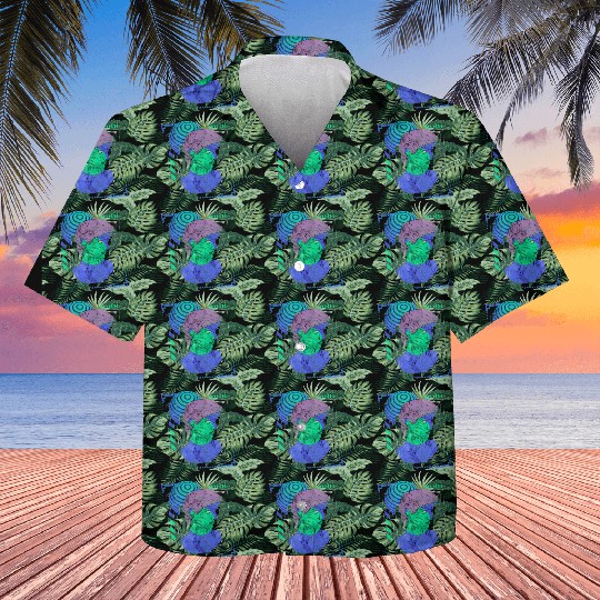 Cyberpunk Style Synthwave Gaming Kids Hawaiians