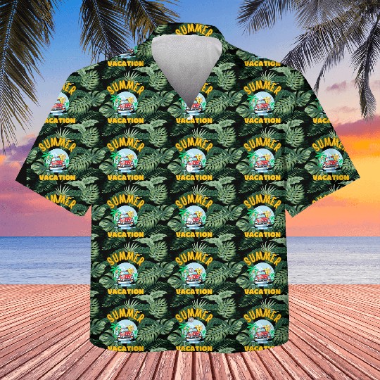 White Yellow Blue Nature Summer Vacation Kids Hawaiians