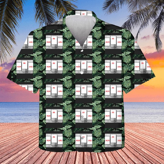 Family Love Trio: Mom, Me, and Dad Frames Kids Hawaiians