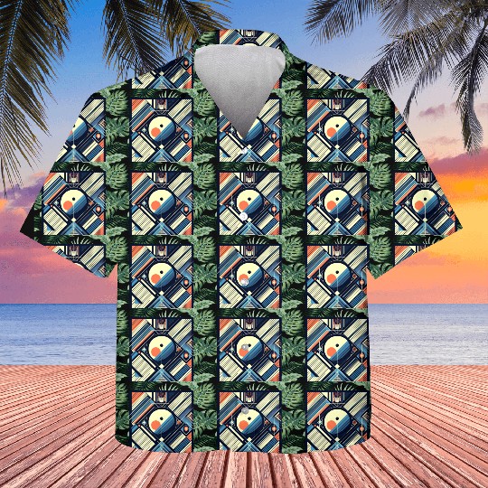 Retro Geometric Shapes 80s 90s Style Kids Hawaiians