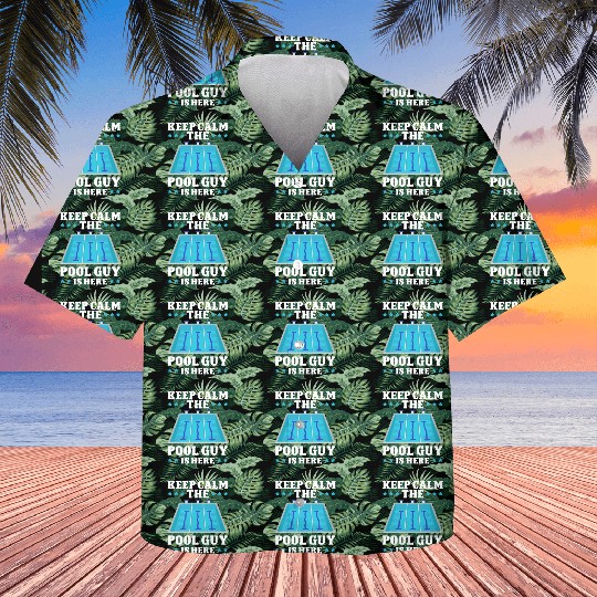 Pool Cleaner Keep Calm The Pool Guy Is Here Kids Hawaiians