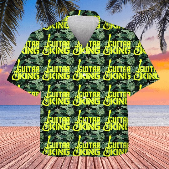 Guitar King Guitarist Text Bassist Royal Fun Quote Kids Hawaiians