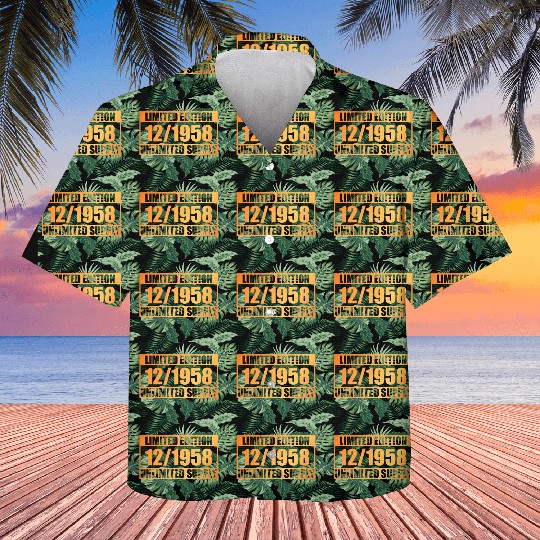 66th birthday Limited Edition - ꝏ Supply 12/1958 Kids Hawaiians