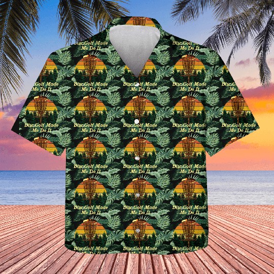 Disc Golf Made Me Do It Sports Outdoor Game Games Kids Hawaiians