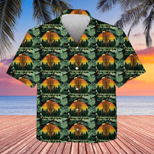 Involves Swinging Putts Disc Golf Pun Golfer Joke Kids Hawaiians