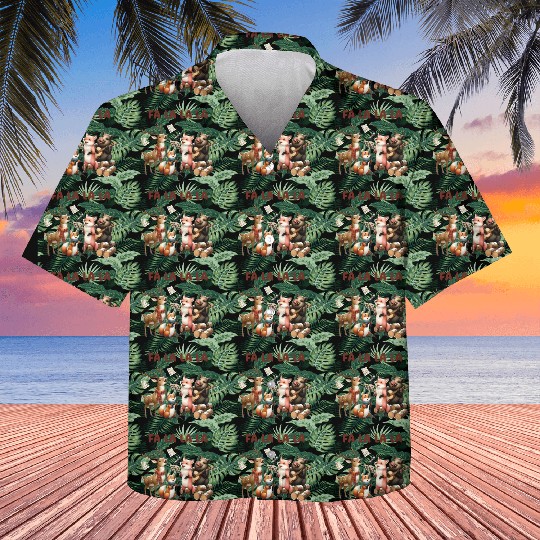 Fa La La La Woodland Choir Christmas Vibes Kids Hawaiians