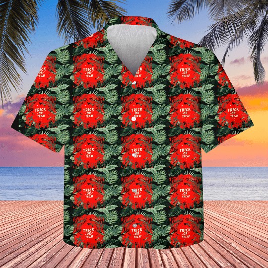 Trick or Treat Graveyard Kids Hawaiians