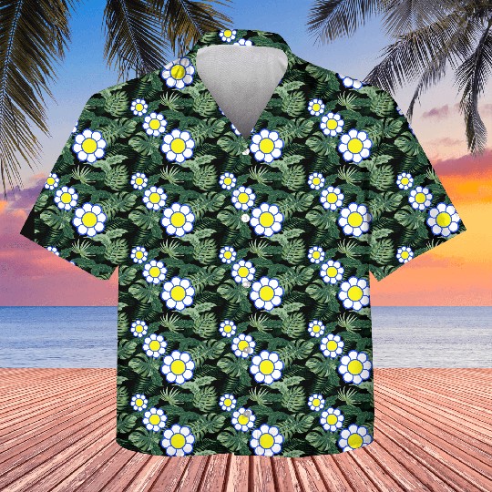 3 White Daisies Flowers Spring Summer Pretty Kids Hawaiians