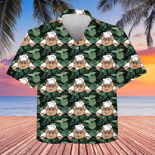 Sheep Tired Bored Behind Fence Wall Sign Looking Kids Hawaiians