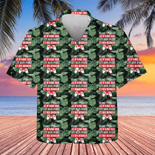 Garçons Saint Valentin Jeux Vidéo Gamer Humour Kids Hawaiians