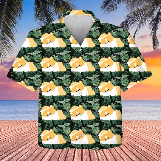 Tired Corgi Kids Hawaiians