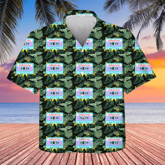 Enthused Crew Retro Cassette with Lightning! Kids Hawaiians