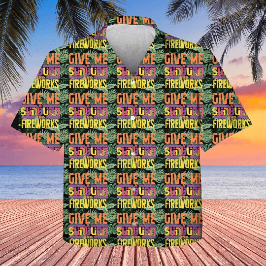 Give Me A Sunburn And Fireworks Kids Hawaiians