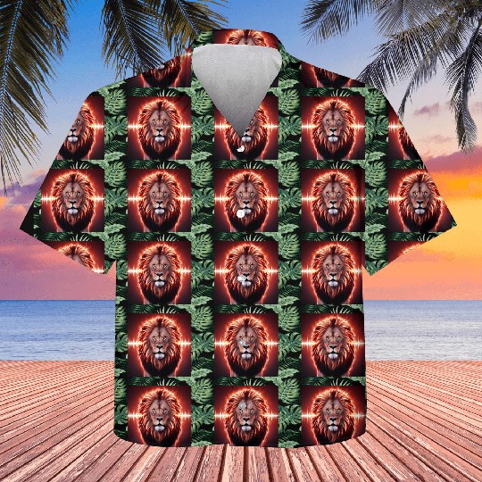 Bass Beast music lion art Kids Hawaiians