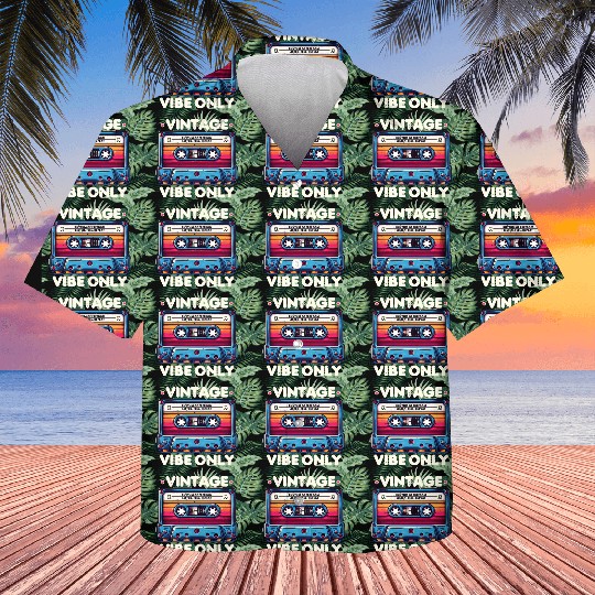 Vintage Cassette Tape Design Kids Hawaiians