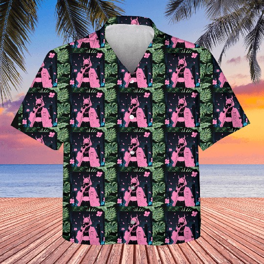 Neon Sakura Night Streetwear Design Kids Hawaiians