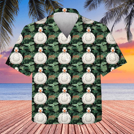 Goofy Goose Feeling a Little Happy Kids Hawaiians