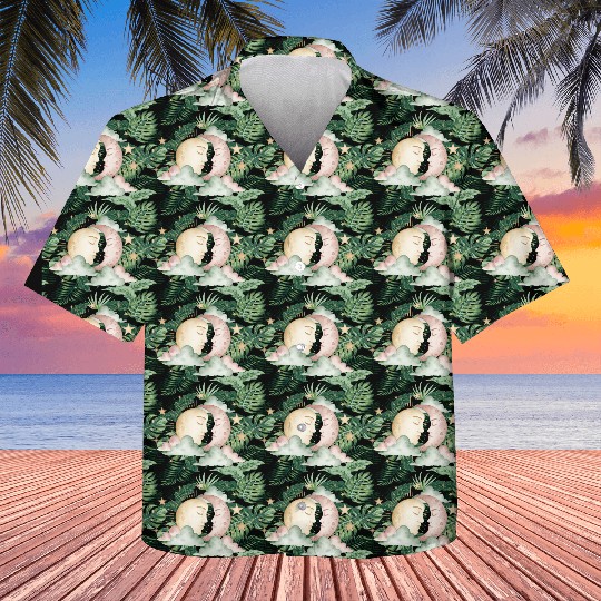 Sun & Moon Embrace Kids Hawaiians design