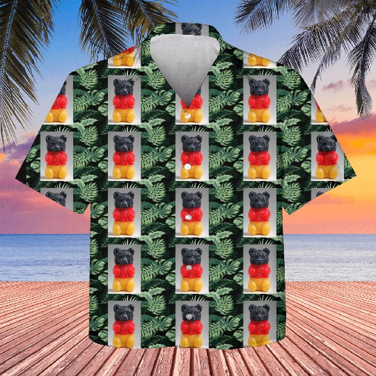 German Flag Gummy Bear Kids Hawaiians