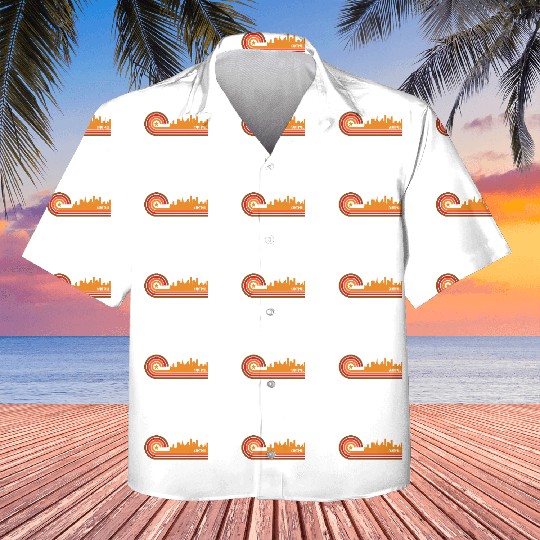 Retro Style Saint Paul Minnesota Skyline Kids Hawaiians