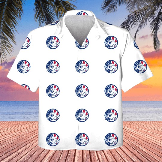 Zeus With Thunderbolt USA Flag Icon Kids Hawaiians